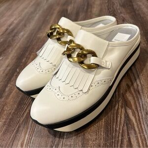 Dolce Vita off white platform loafers. Size 10. Never worn.